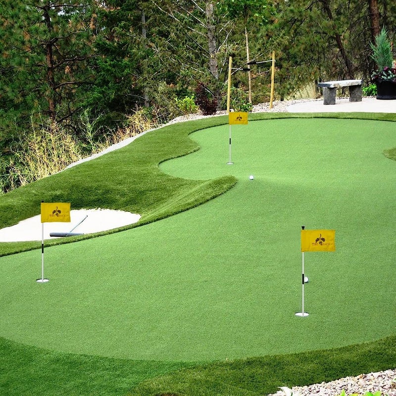 2BUT Standard Bluejack National Golf Club Texas Golf Pin Flag Practic Putting Green Golf Flag For Backyard Garden Double-Sewn 600D Nylon Miniature Pin Flag Regulation Tube Flag(BJK 8"X6") - Image 4